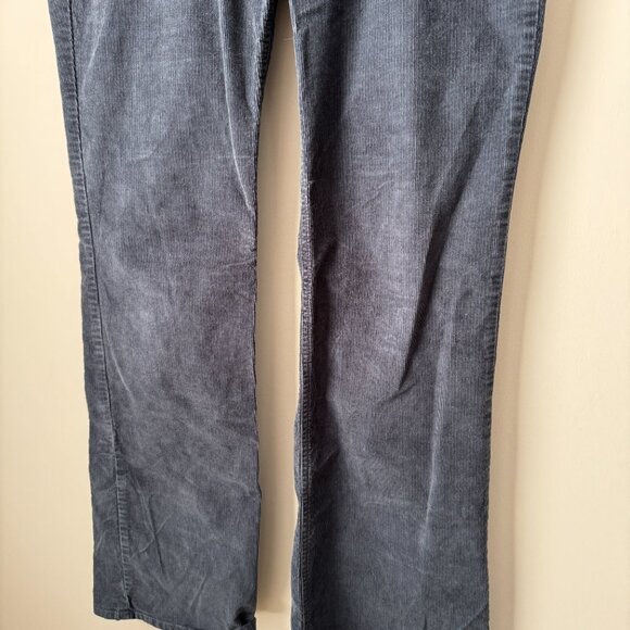 Eddie Bauer Blue Corduroy Mid Rise Bootcut Pants Womens 12 Long Tall Cotton Blen - Picture 3 of 8